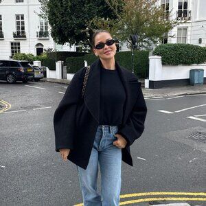 & Other Stories Short Boxy Wool Coat